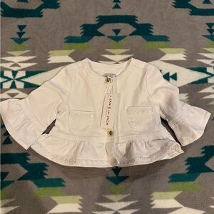 Janie and Jack White Baby Jacket, NWT, size 12-18 months